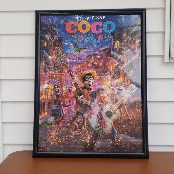 Large Framed Disney "COCO" Picture Puzzle - Picture 1 of 7